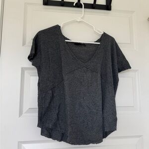 Urban Outfitters Charcoal Short Sleeve Top
